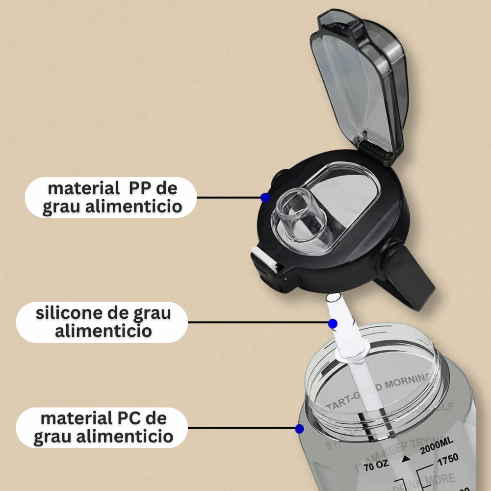 Garrafa de água com manga