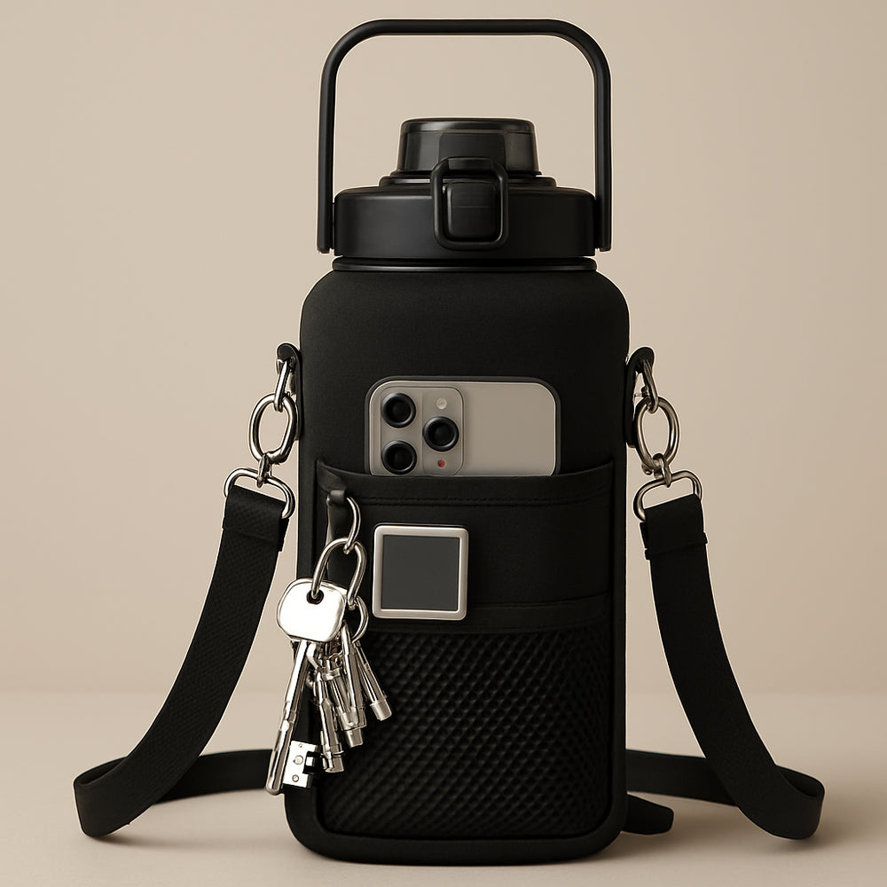 Garrafa de água com manga